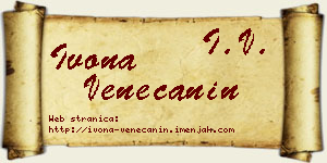 Ivona Venečanin vizit kartica